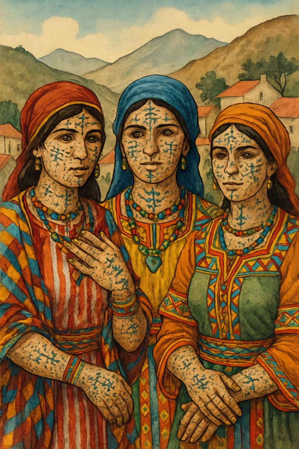découvrez l'art ancestral du tatouage chez les femmes algériennes, une tradition riche de symboles et d'histoire à redécouvrir aujourd'hui.